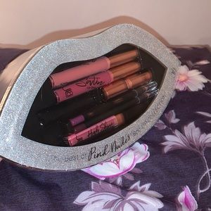 Lip gloss, lip pencil, & lip stick
